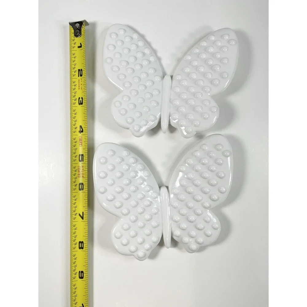 Vtg 1984 Burwood Hobnail Plastic Mirror‎ Wall Sconces Candle Holders Set Of 5
